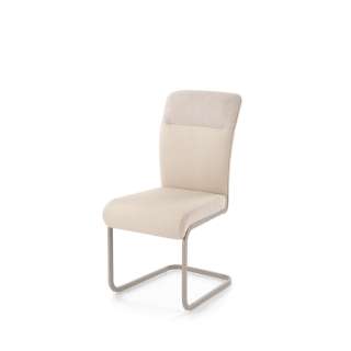 Stol PARANA - beige - cashmere - cashmere metall bein