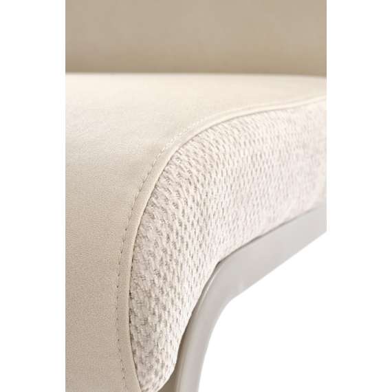 Stol PARANA - beige - cashmere - cashmere metall bein