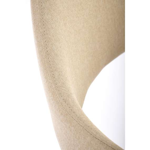 Stol AMERY - beige stoff - lys valnøtt bein