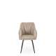 Stol ORKAN - beige stoff - svingbar -  - svart bein