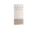 Veggpanel VACO 69x143 cm - cashmere - beige fløyel med knagger