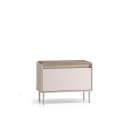 Skoskap VACO 69x55 cm - eik terrakotta - cashmere -  med sittepute