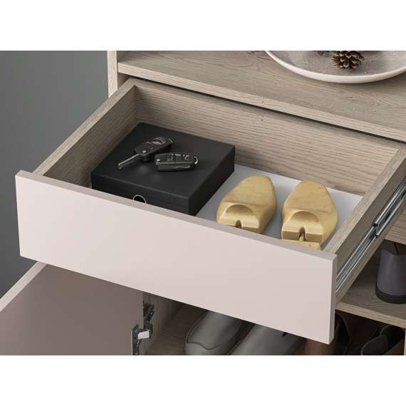 Skoskap VACO 50x95 cm - eik terrakotta - cashmere -  1 dør 1 skuff