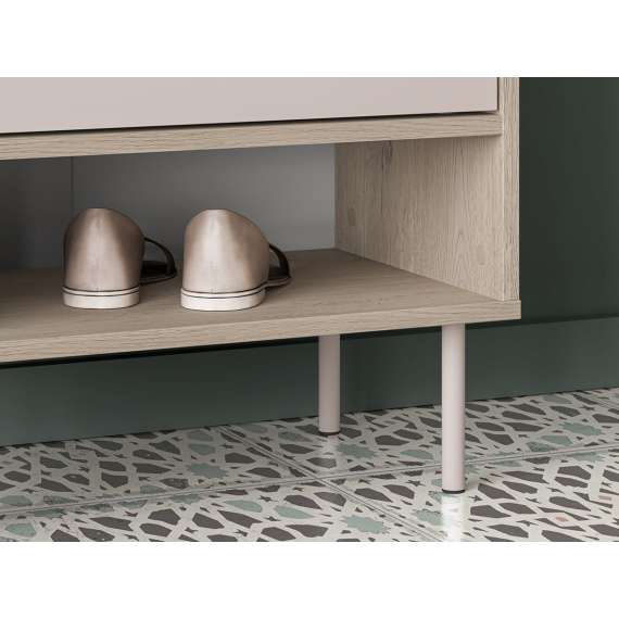 Garderobeskap VACO 57x198 cm - eik terrakotta - cashmere -  2 dører