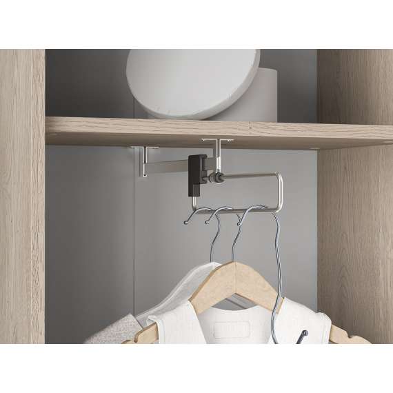 Garderobeskap VACO 57x198 cm - eik terrakotta - cashmere -  2 dører