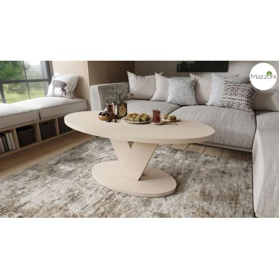 Sofabord LOVA - 110x60 cm - beige champange