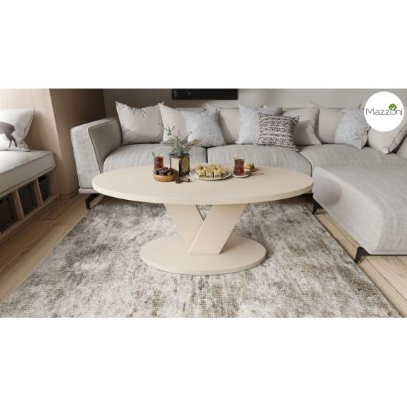 Sofabord LOVA - 110x60 cm - beige champange