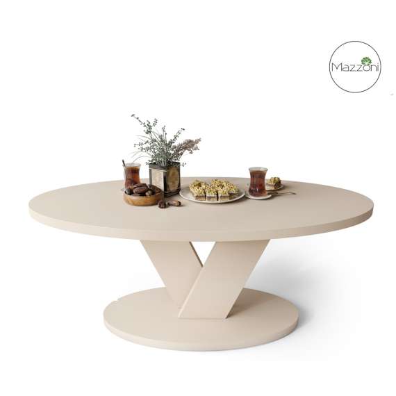 Sofabord LOVA - 110x60 cm - beige champange