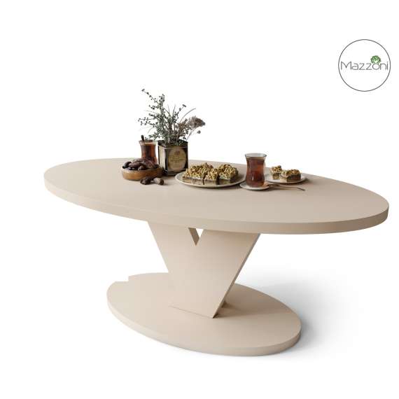 Sofabord LOVA - 110x60 cm - beige champange