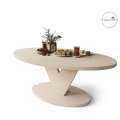 Sofabord LOVA - 110x60 cm - beige champange