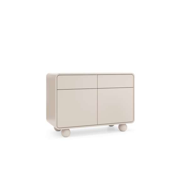 Skjenk Albion 108x75 cm - 2 dører - 2 skuffer - cashmere - kuleben