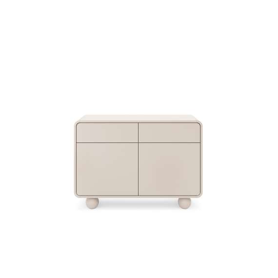 Skjenk Albion 108x75 cm - 2 dører - 2 skuffer - cashmere - kuleben