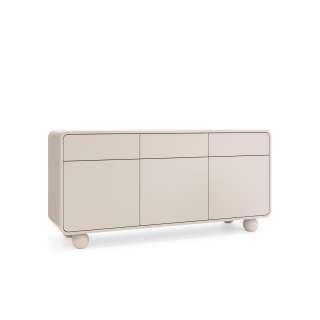 Skjenk Albion 160x75 cm - 3 dører - 3 skuffer - cashmere - kuleben