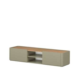 Tv-benk ELIVO - 170x35 cm - 1 dør - 1 skuff - eukalyptus - eik baltic