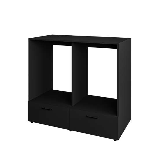 Skap til vaskemaskin og tørketrommel ROSANA 132x117 cm - med skuffer