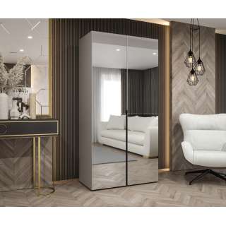 Garderobeskap ALICANTE 3 100x202 cm - cashmere - 2 dører - speil