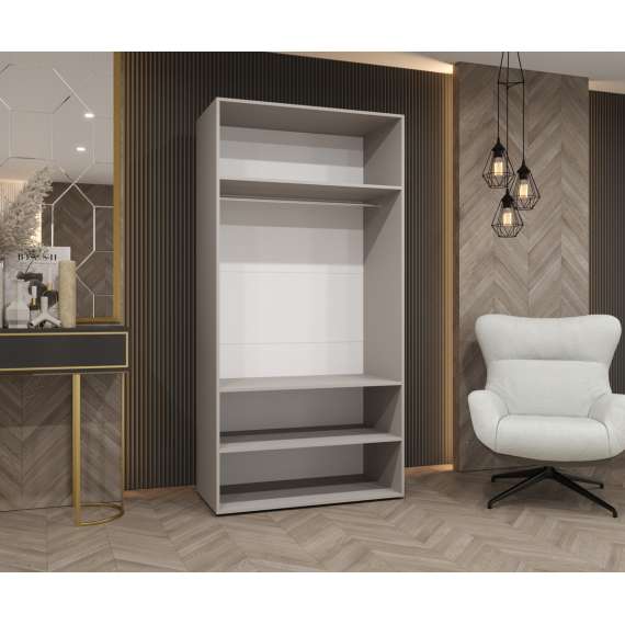 Garderobeskap ALICANTE 3 100x202 cm - eik artisan - 2 dører - speil