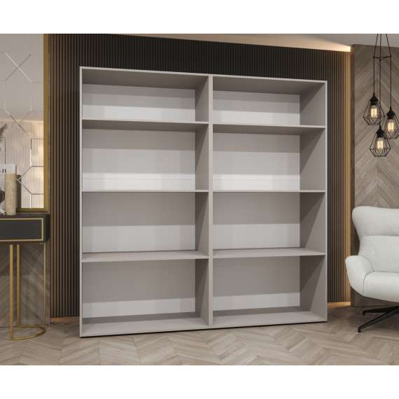 Garderobeskap ALICANTE 3 200x202 cm - eik artisan - 4 dører - speil