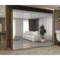 Garderobeskap ALICANTE 3 250x202 cm - eik artisan - 5 dører - speil