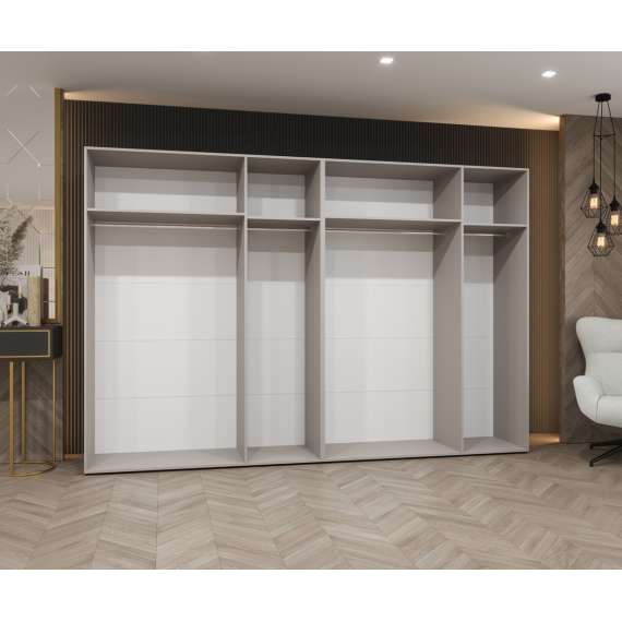 Garderobeskap ALICANTE 3 300x202 cm - eik artisan - 6 dører - speil