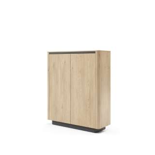 Skap Torro 113x133 cm - 2 dører - hyller - eik