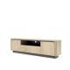 Tv-benk Torro 200x55 cm - 2 dører - 1 skuff - eik