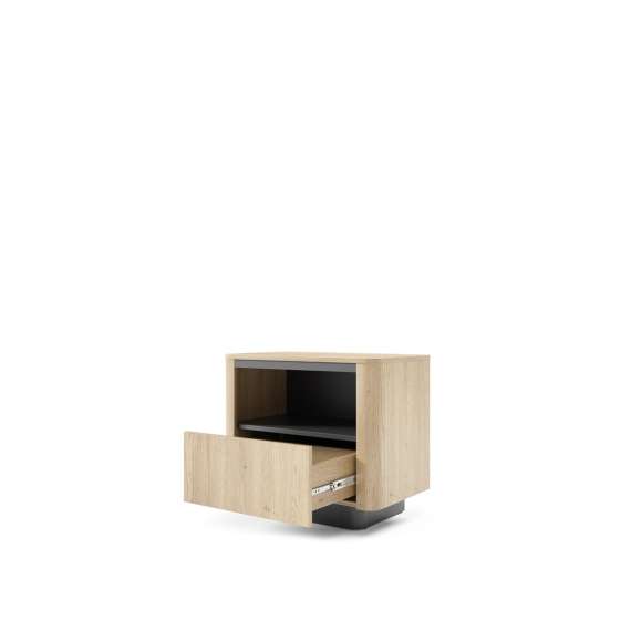 Nattbord Torro 63x50 cm - 1 skuff - eik