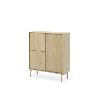 Skap Tavo 103x122 cm - eik - 3 dører - hyller