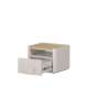 Nattbord AMILIO - 50x35 cm - 1 skuff- cashmere - oljet eik