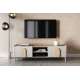 Tv-ben AMILIO - 170x48 cm - 1 skuff- 1 dør- cashmere - oljet eik