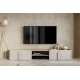 Tv-ben AMILIO - 220x36 cm - 1 skuff - 1 dør- cashmere - oljet eik