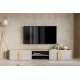 Tv-ben AMILIO - 220x36 cm - 1 skuff - 1 dør- cashmere - oljet eik