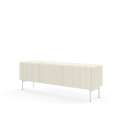 Tv-benk Muti 147x51 cm - 3 dører - cashmere - metall ben