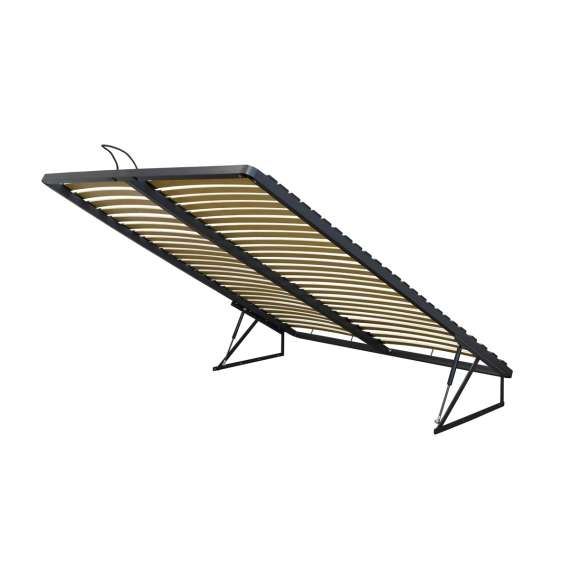 Seng Lante 160 cm - beige - med oppbevaring