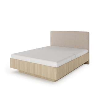 Seng Viki 160x200 cm - eik - med oppbevaring