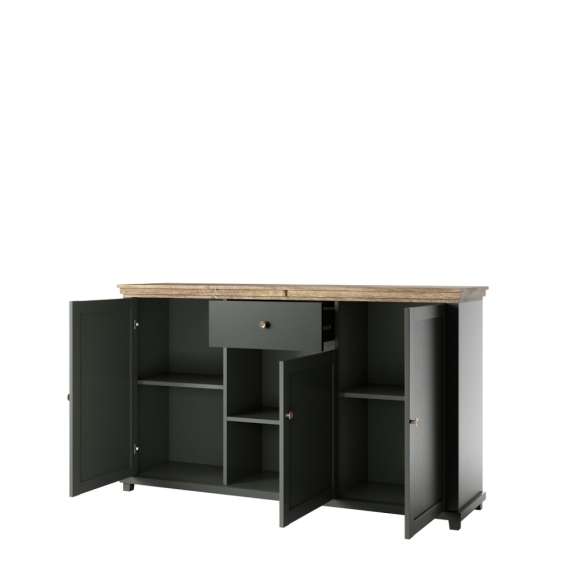 Skjenk Evora 160x93 cm - vintage grønn - 3 dører - 1 skuff