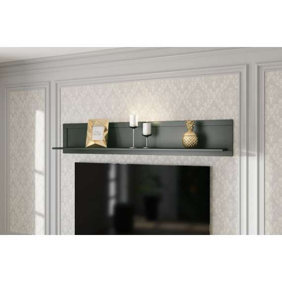 Vegghylle Evora 177x32 cm - vintage grønn