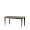 Spisebord Evora 160-240x90 cm - vintage grønn - eik topp