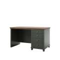 Skrivebord Evora 140x70 cm - vintage grønn - 4 skuffer