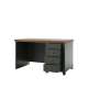 Skrivebord Evora 140x70 cm - vintage grønn - 4 skuffer