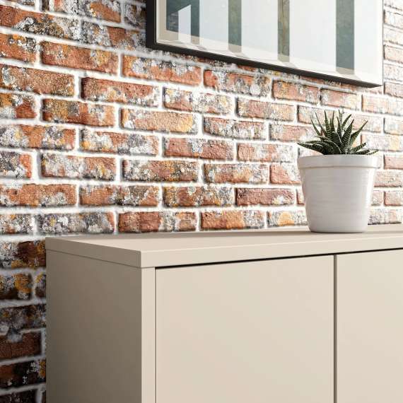 Skoskap Alice 109x99 cm - beige sand - 3 dører - hyller
