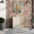 Skoskap Alice 74x99 cm - beige sand - 2 dører - hyller