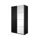 Garderobeskap Beta 120x210 - sort - speil