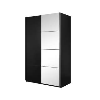 Garderobeskap Beta 150x210 - sort - speil