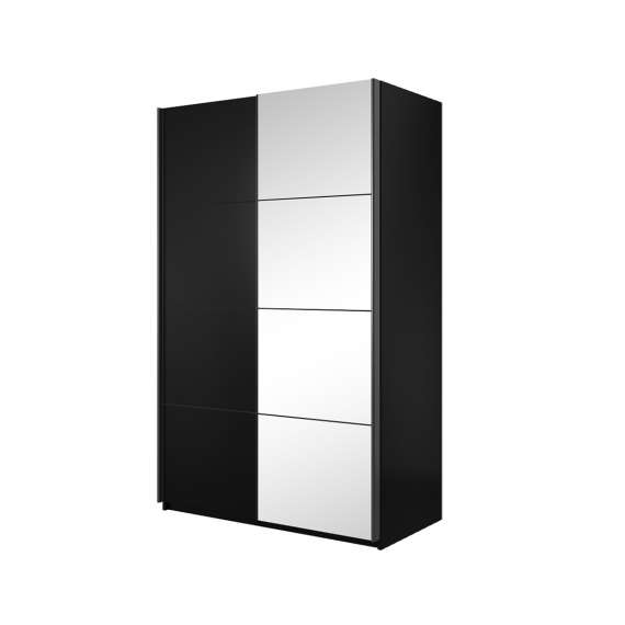 Garderobeskap Beta 150x210 - sort - speil