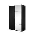 Garderobeskap Beta 150x210 - sort - speil
