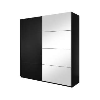 Garderobeskap Beta 200x210 - sort - speil