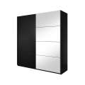 Garderobeskap Beta 200x210 - sort - speil