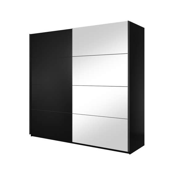 Garderobeskap Beta 221x210 - sort - speil