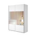 Garderobeskap Beta 150x210 - hvit - speil